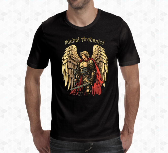 Koszulka Religijna Chrześcijańska Michał Archanioł: Siła i Ochrona
